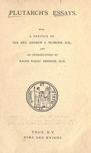 Tapa de Plutarch's essays