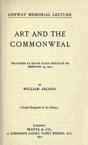 Tapa de Art and the commonweal