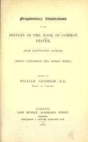 Tapa de Fragmentary illustrations of the history of the Book of common prayer