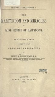 Tapa de The martyrdom and miracles of Saint George of Cappadocia