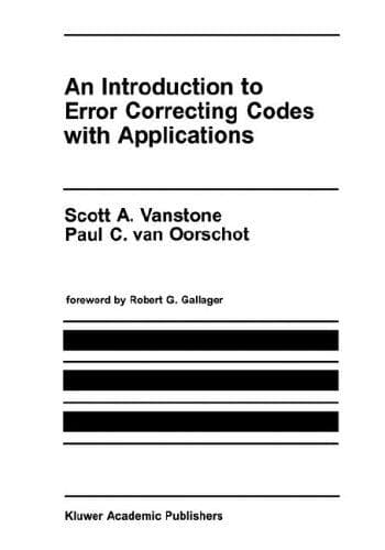 Tapa de An introduction to error correcting codes with applications