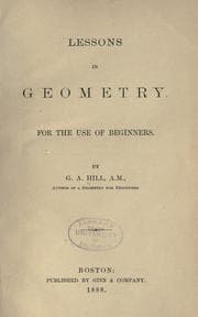 Tapa de Lessons in geometry