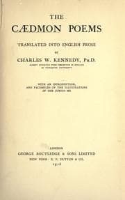 Tapa de The Caedmon poems