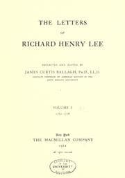 Tapa de The letters of Richard Henry Lee