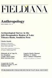Tapa de Archaeological survey in the Juli-Desaguadero region of Lake Titicaca Basin, Southern Peru
