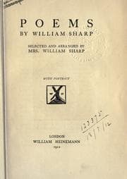 Tapa de Poems, selected and arranged by Mrs. William Sharp