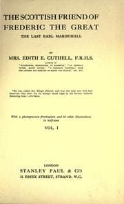 Tapa de The Scottish friend of Frederic the Great, the last Earl Marischall