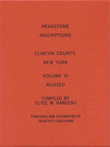 Tapa de Headstone Inscriptions, Volume III