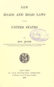 Tapa de New roads and road laws in the United States