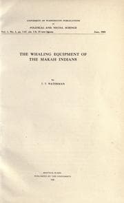 Tapa de The whaling equipment of the Makah Indians