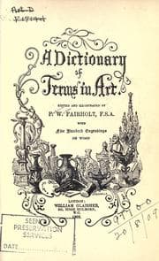 Tapa de A dictionary of terms in art