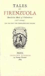 Tapa de Tales of Firenzuola, Benedictine monk of Vallombrosa, XVith century