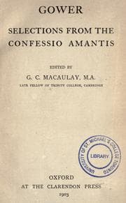 Tapa de Confessio amantis