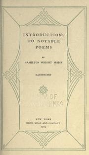 Tapa de Introduction to notable poems