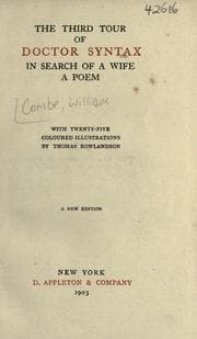 Tapa de The third tour of Doctor Syntax in search of a wife