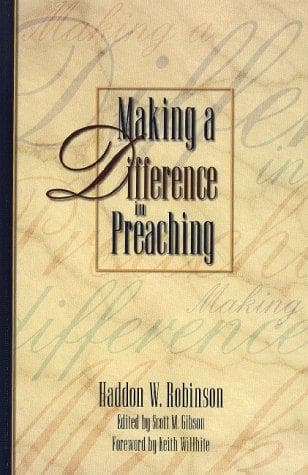 Tapa de Making a Difference in Preaching
