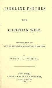 Tapa de Caroline Perthes, the Christian wife