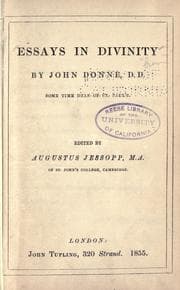 Tapa de Essays in divinity