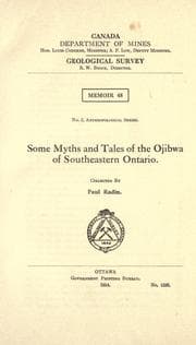 Tapa de Some myths and tales of the Ojibwa of southeastern Ontario