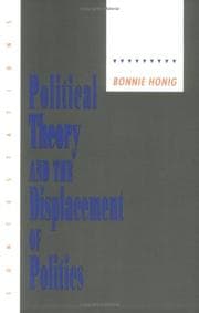 Tapa de Political theory and the displacement of politics