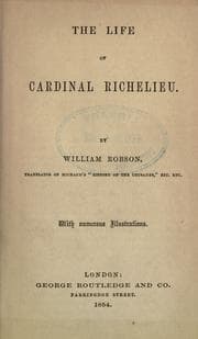 Tapa de The life of Cardinal Richelieu