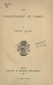 Tapa de The evolutionist at large