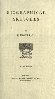 Tapa de Biographical sketches