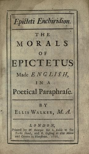 Tapa de Epicteti Enchiridion