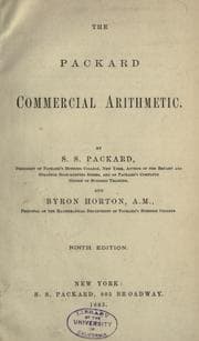 Tapa de The Packard commercial arithmetic