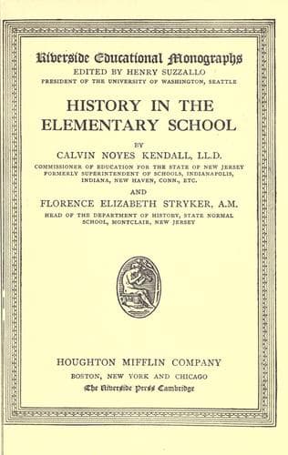 Tapa de History in the elementary school
