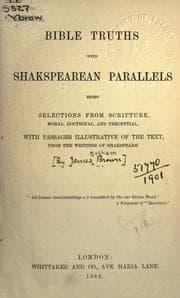 Tapa de Bible truths, with Shakespearian parallels