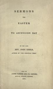 Tapa de Sermons for Easter to Ascension Day