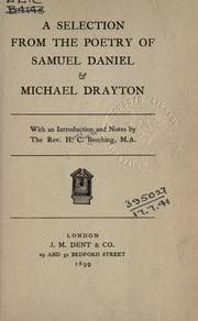 Tapa de A selection from the poetry of Samuel Daniel & Michael Drayton