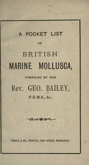 Tapa de A pocket list of British marine Mollusca