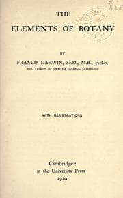 Tapa de The elements of botany