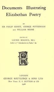 Tapa de Documents illustrating Elizabethan poetry
