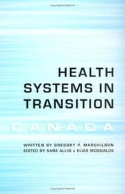 Tapa de Health Care Systems in Transition