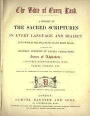 Tapa de The Bible of every land