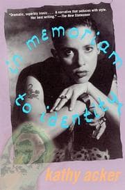 Tapa de In Memoriam to Identity (Acker, Kathy)