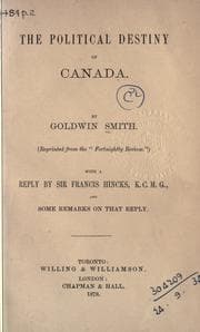Tapa de The political destiny of Canada