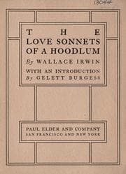 Tapa de The love sonnets of a hoodlum