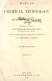 Tapa de Handbuch der chemischen Technologie