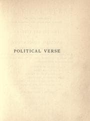 Tapa de Political verse