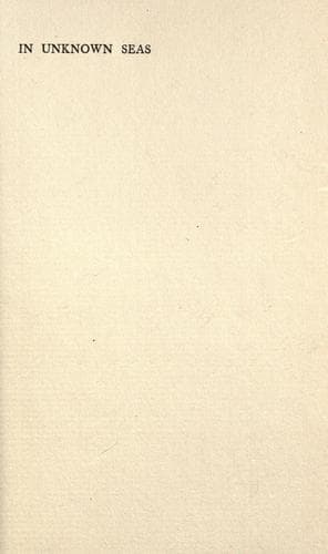 Tapa de In unknown seas