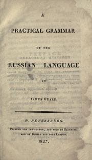 Tapa de A practical grammar of the Russian language