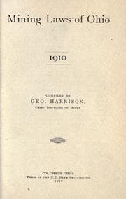 Tapa de Mining laws of Ohio