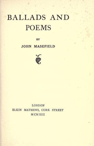 Tapa de Ballads and Poems (Collected Works of John Masefield)