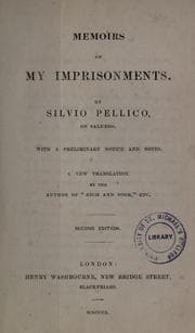 Tapa de Memoirs Of My Imprisonments