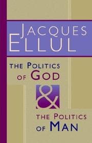 Tapa de The politics of God and the politics of man