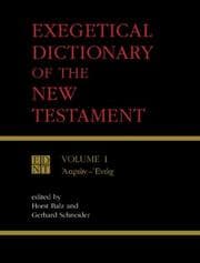 Tapa de Exegetical Dictionary of the New Testament